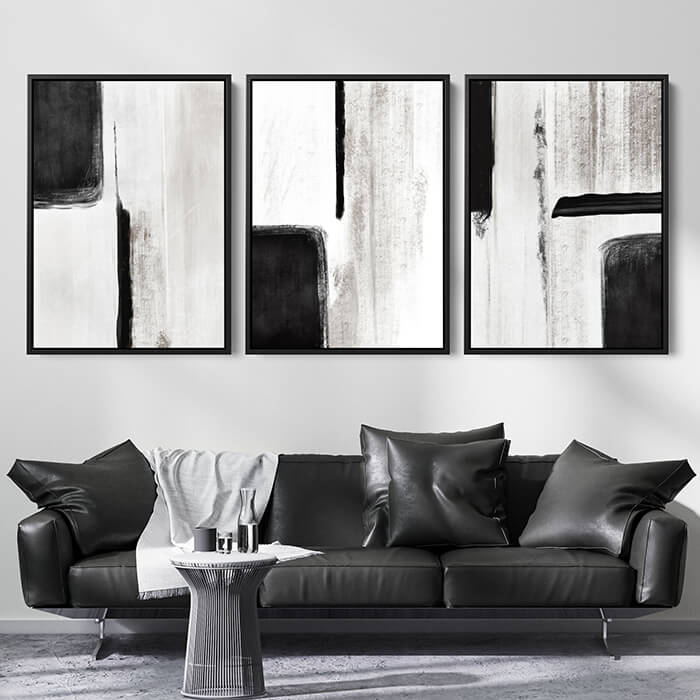 Detroit Set of 3 Prints Wall Art Moncasso