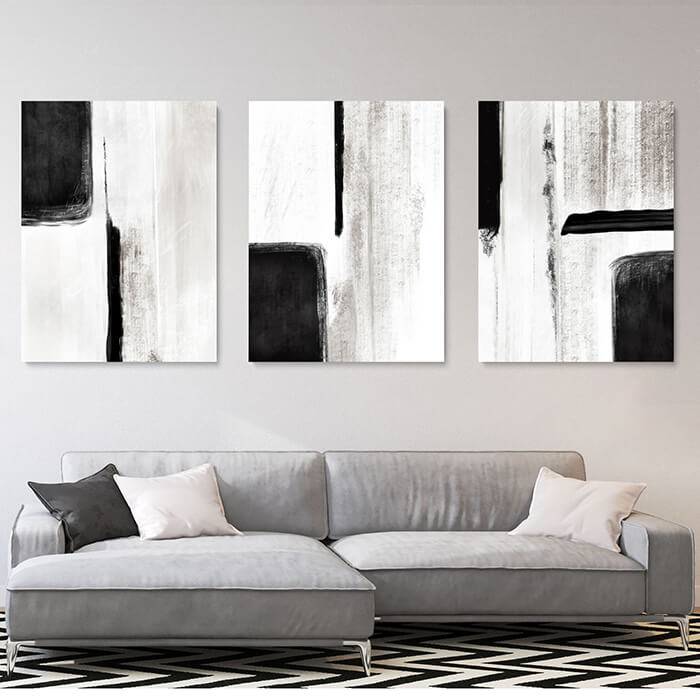 Detroit Set of 3 Prints Wall Art Moncasso