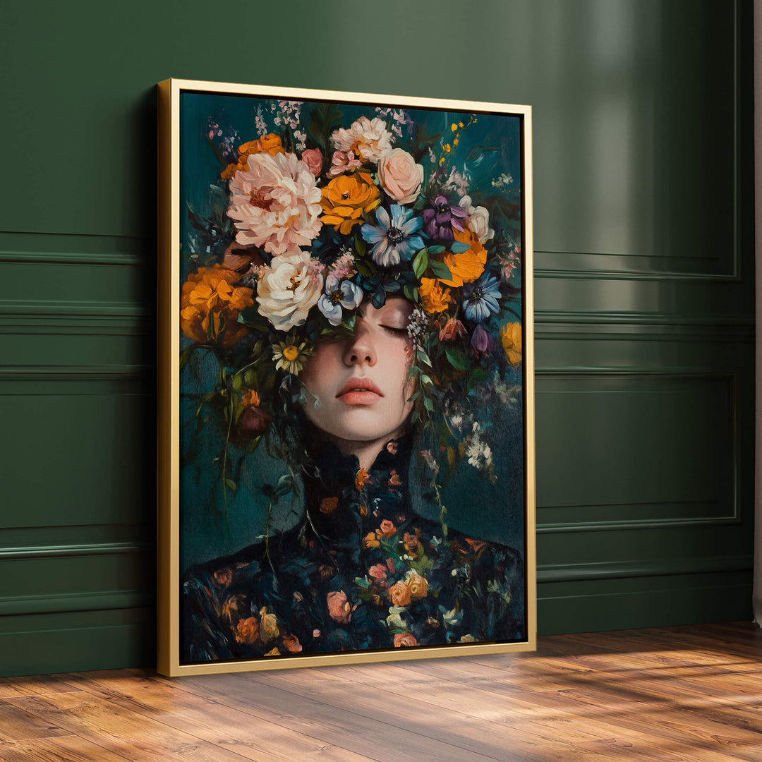 Victorian Flowers Print Wall Art Moncasso