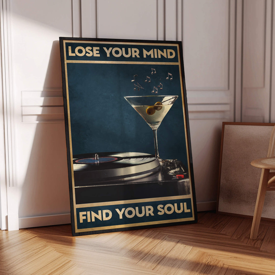 Blue Soul Print Wall Art Moncasso