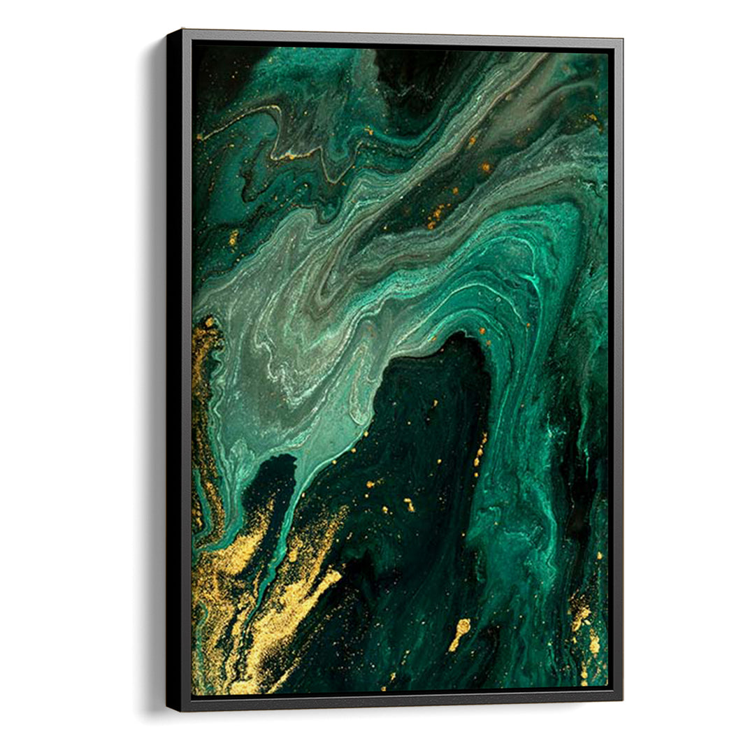 Emerald Marble No1 Print Wall Art Moncasso