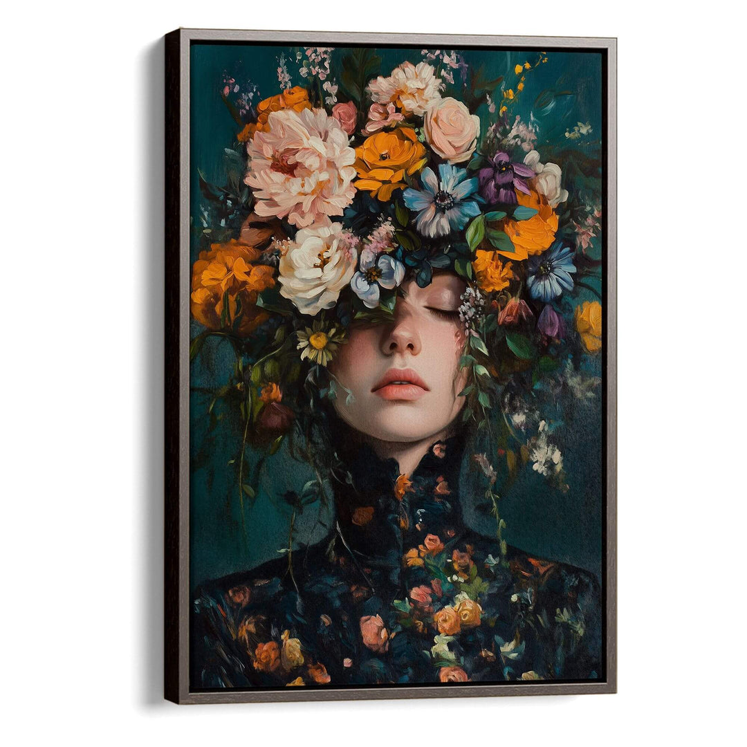 Victorian Flowers Print Wall Art Moncasso