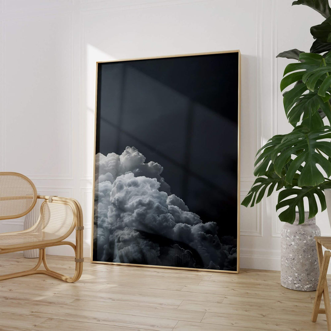 Grey Cloud No3 Print Wall Art Moncasso