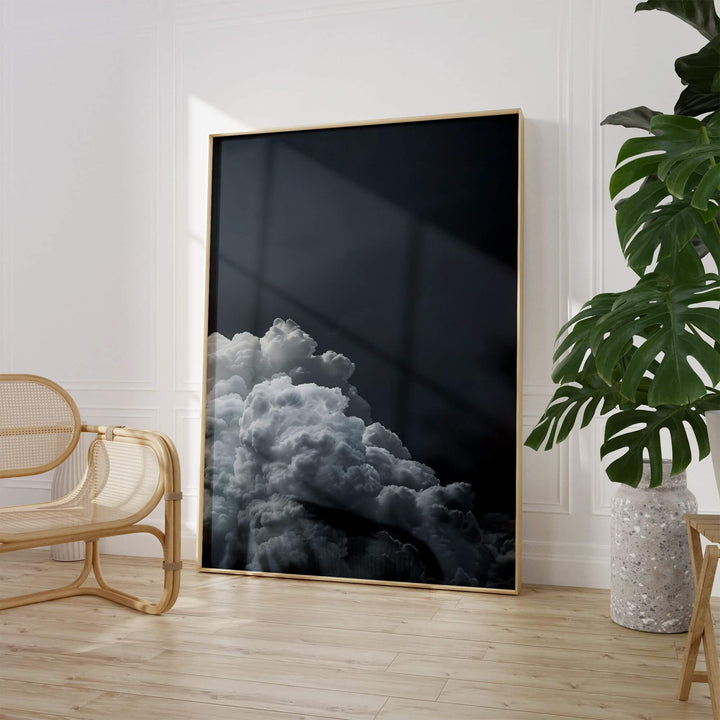 Grey Cloud No3 Print Wall Art Moncasso