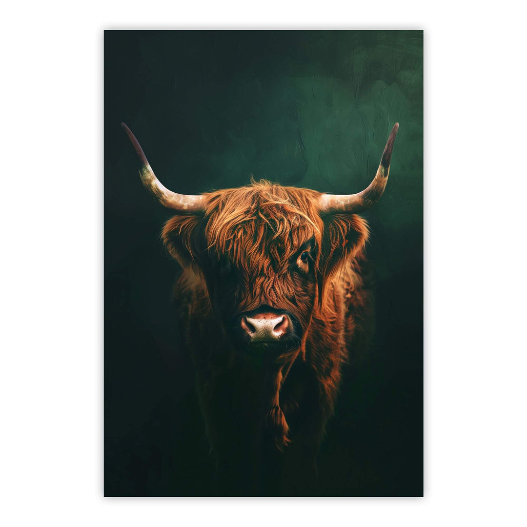 Highland Cow Print Wall Art Moncasso