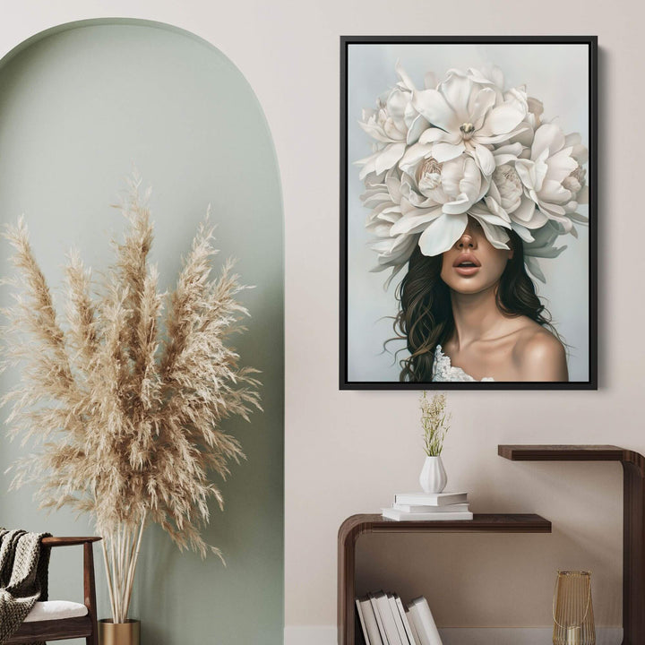 Peony Veil Print Wall Art Moncasso