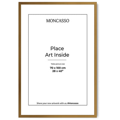 Fine Art Frame Gold 70 x 100 cm Frame Moncasso