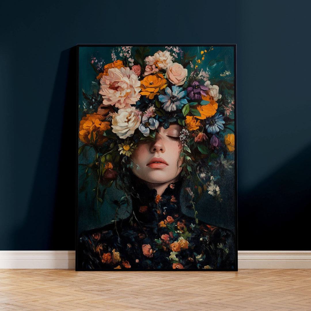 Victorian Flowers Print Wall Art Moncasso