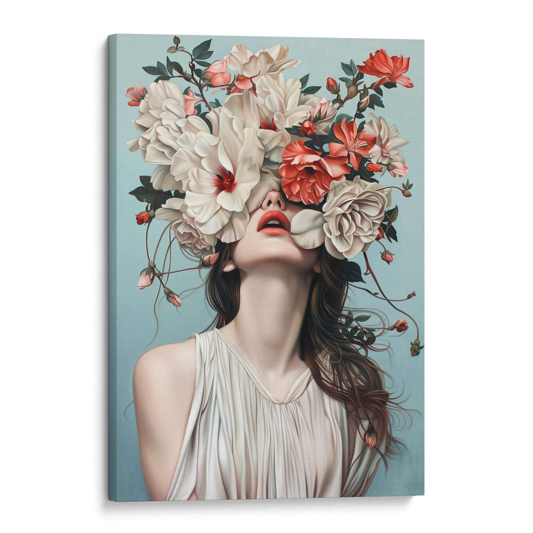 Floral Veil Print Wall Art Moncasso