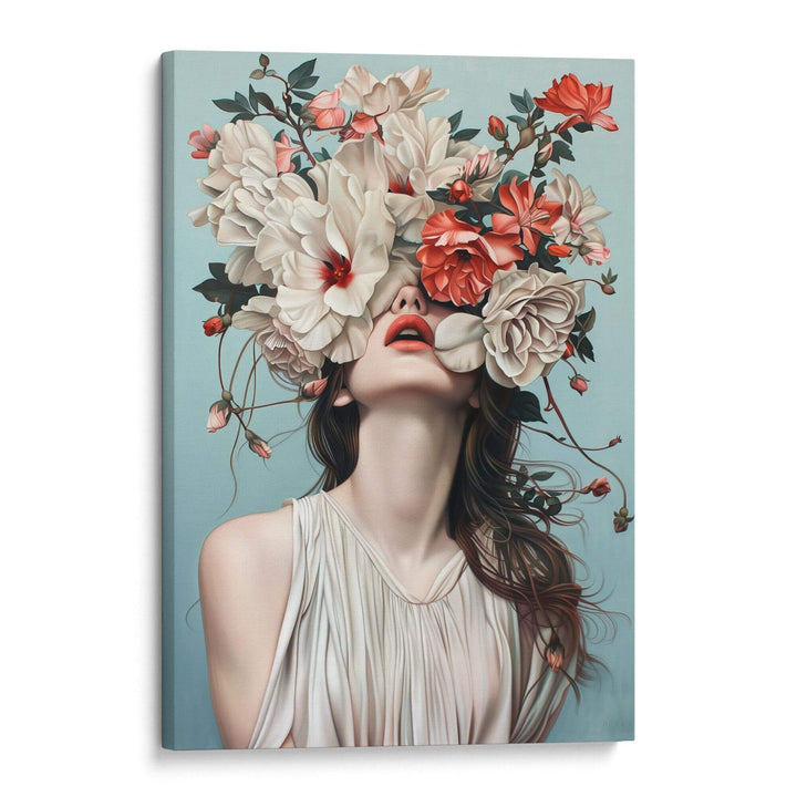 Floral Veil Print Wall Art Moncasso