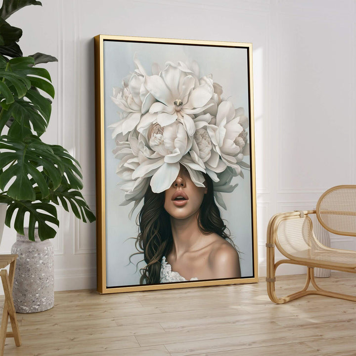 Peony Veil Print Wall Art Moncasso