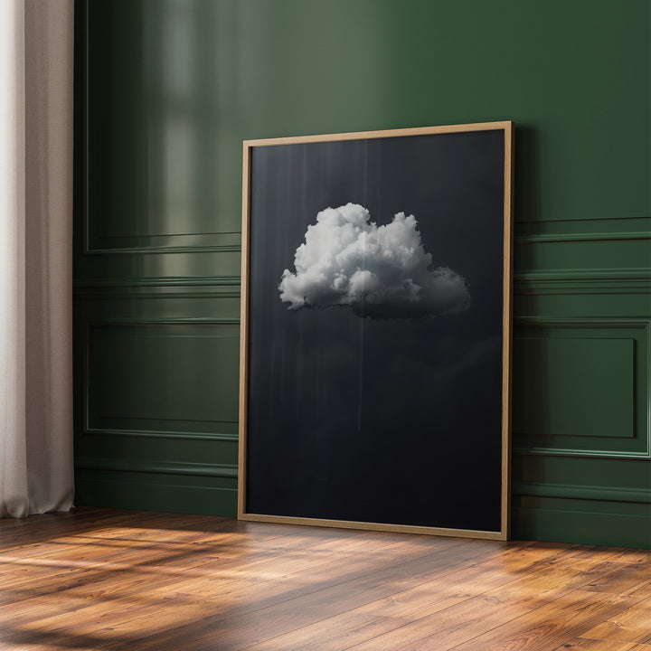 Grey Cloud Print Wall Art Moncasso
