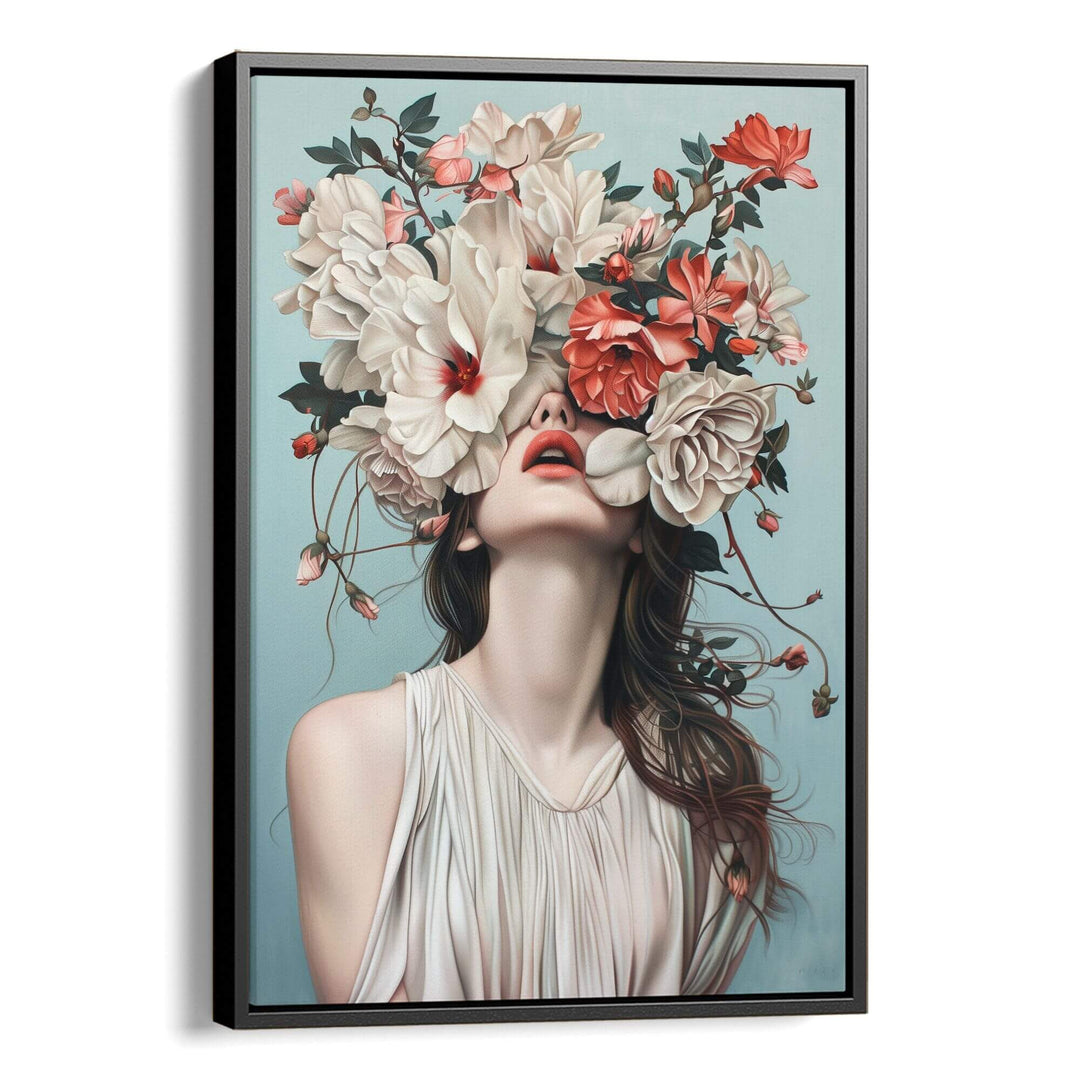 Floral Veil Print Wall Art Moncasso
