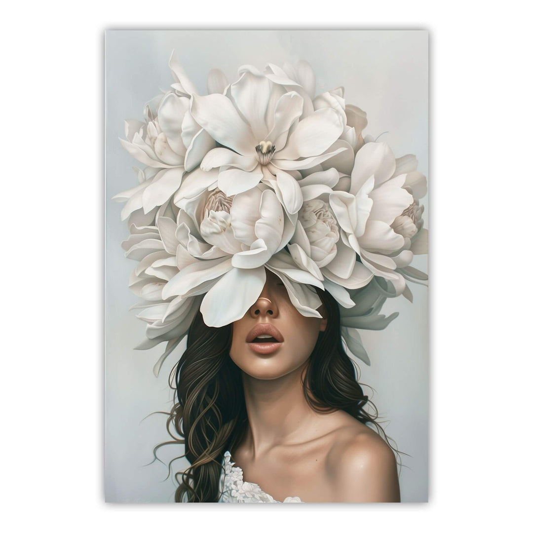 Peony Veil Print Wall Art Moncasso