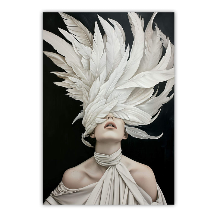 Midnight Plume Print Wall Art Moncasso