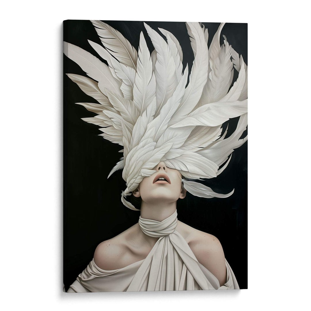 Midnight Plume Print Wall Art Moncasso
