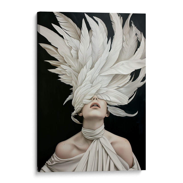 Midnight Plume Print Wall Art Moncasso