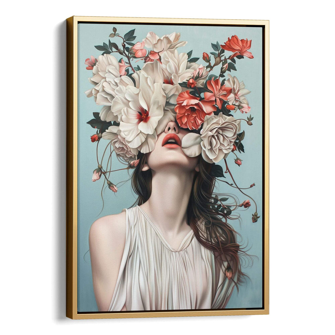 Floral Veil Print Wall Art Moncasso