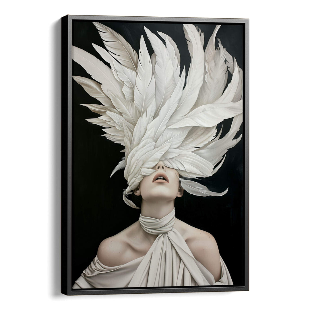 Midnight Plume Print Wall Art Moncasso
