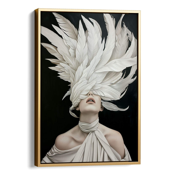 Midnight Plume Print Wall Art Moncasso