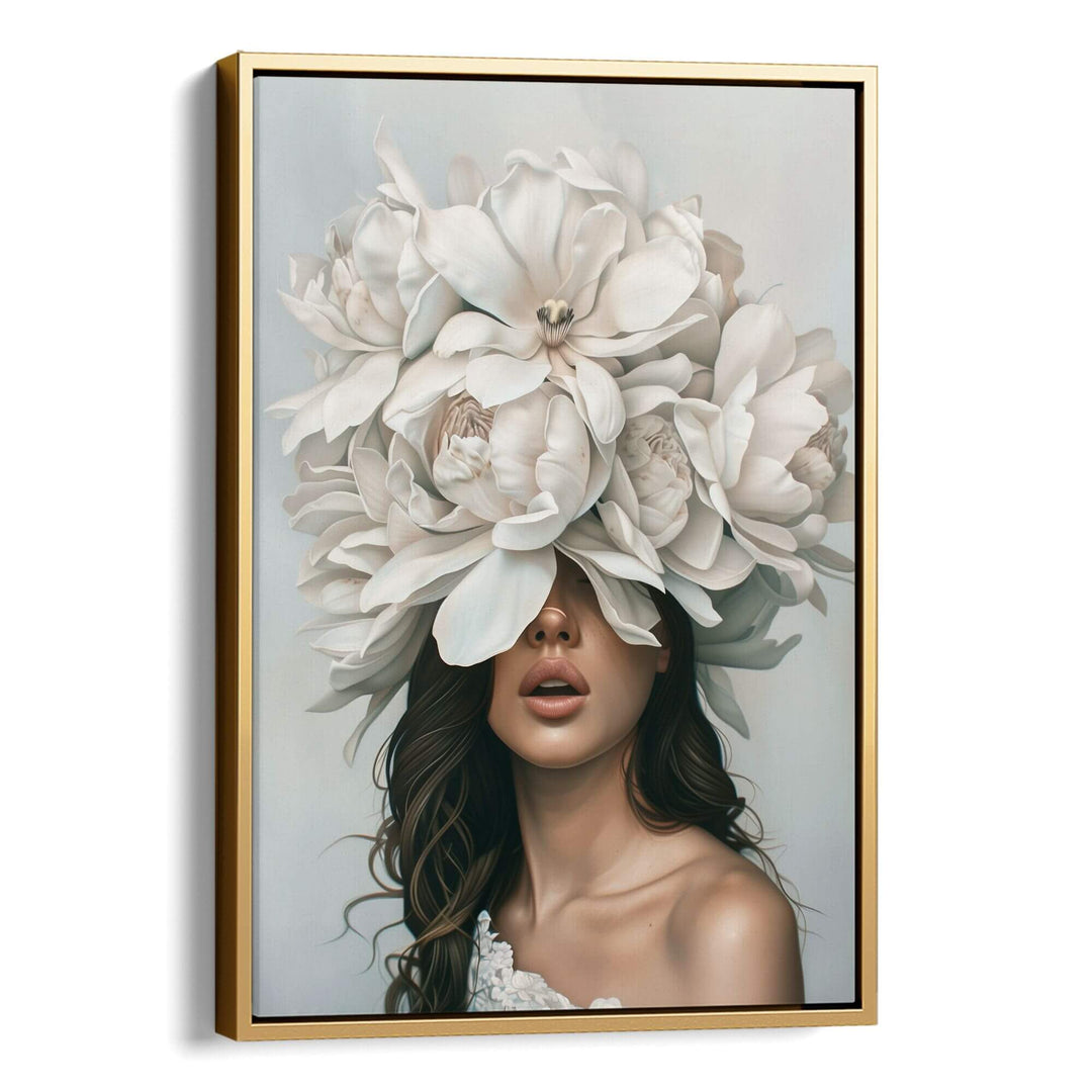 Peony Veil Print Wall Art Moncasso