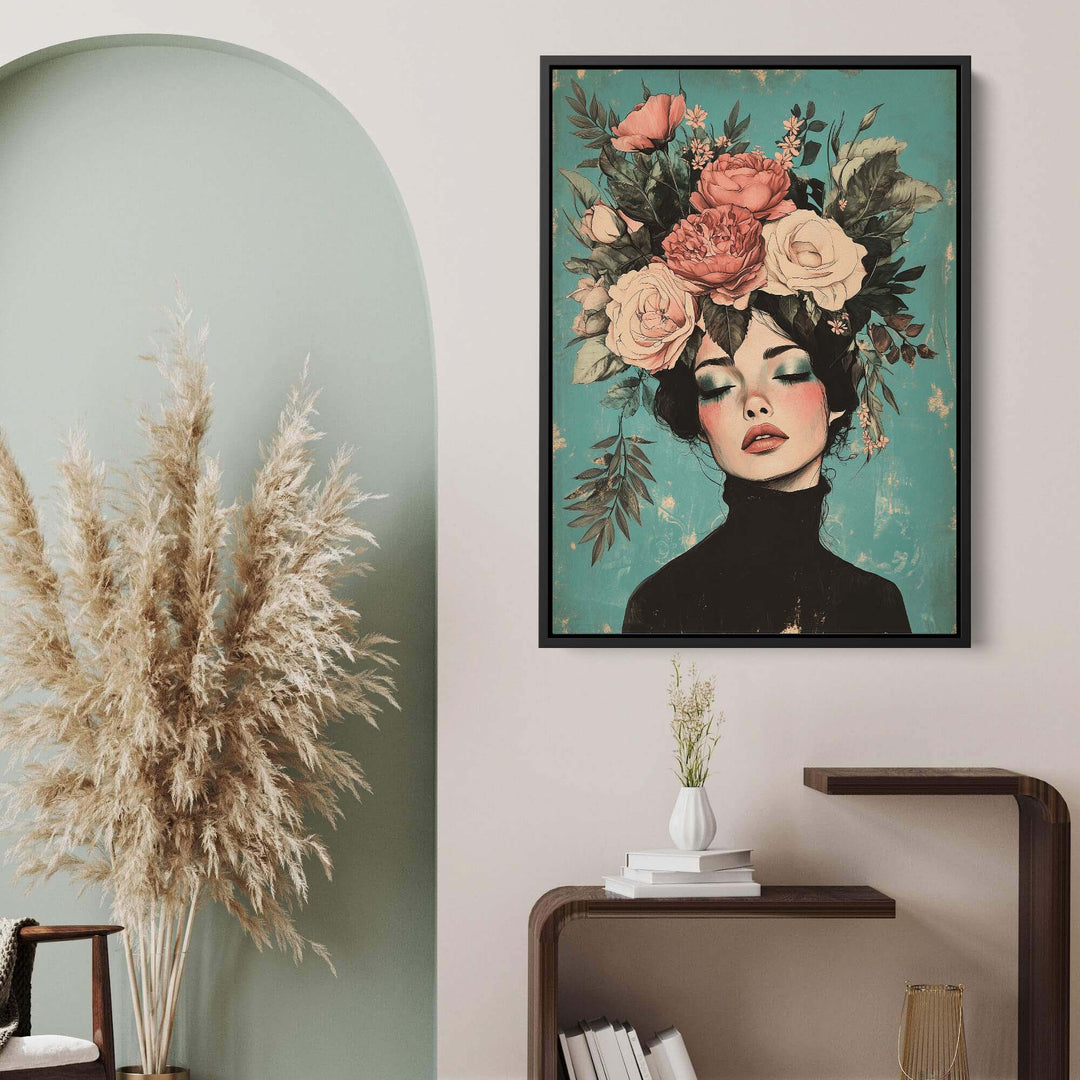 Floral Muse No1 Print Wall Art Moncasso