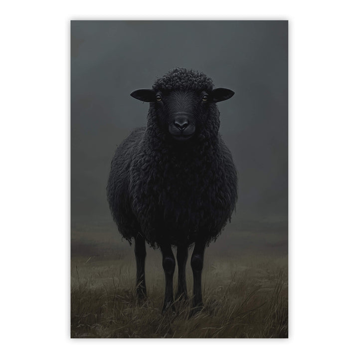 Black Sheep Print Wall Art Moncasso