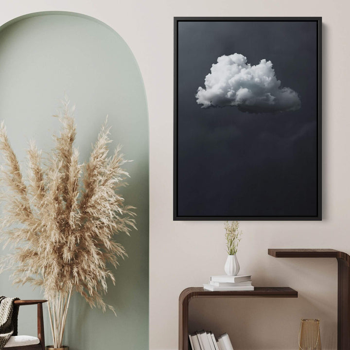 Grey Cloud Print Wall Art Moncasso