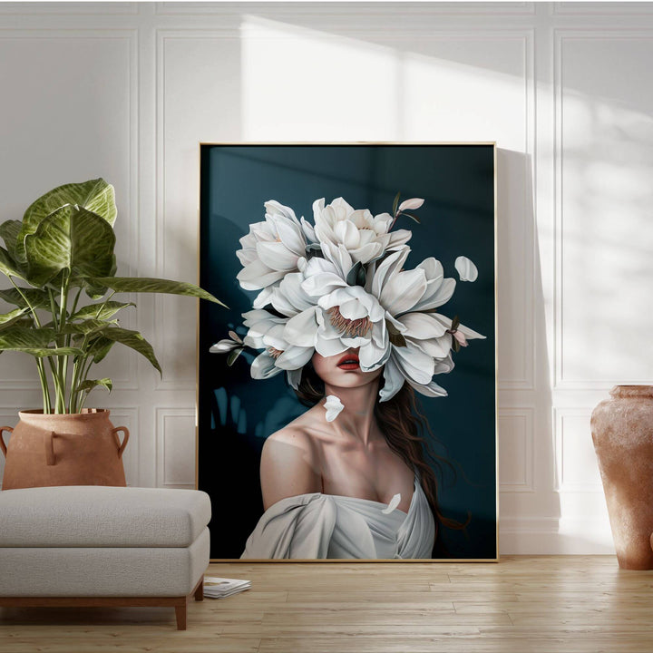 Whispering Petals Print Wall Art Moncasso