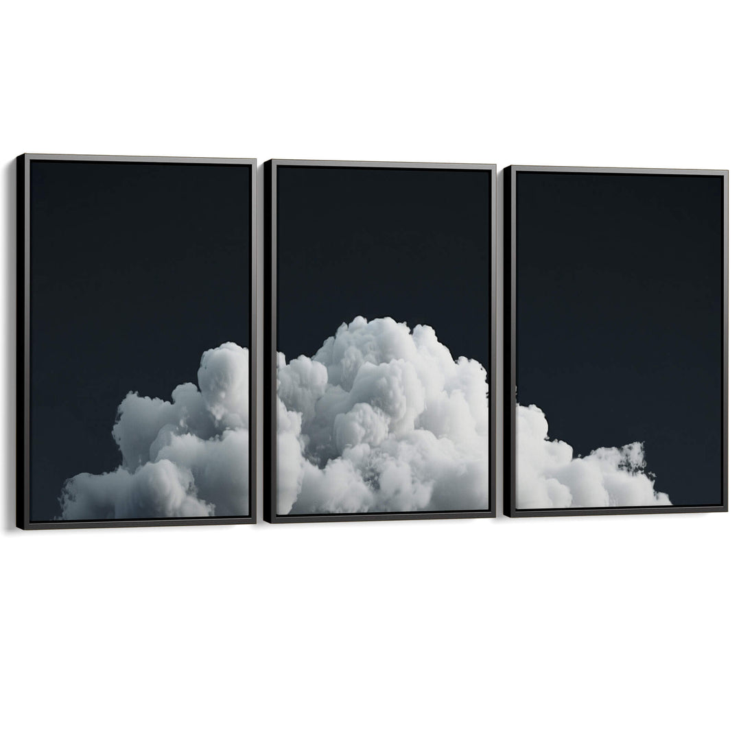 Dark Cloud Set of 3 Prints Wall Art Moncasso
