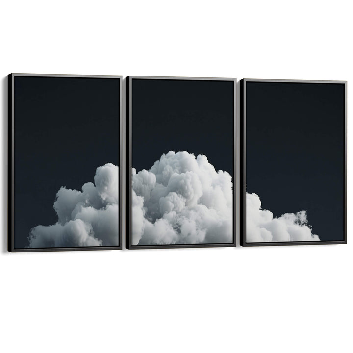 Dark Cloud Set of 3 Prints Wall Art Moncasso