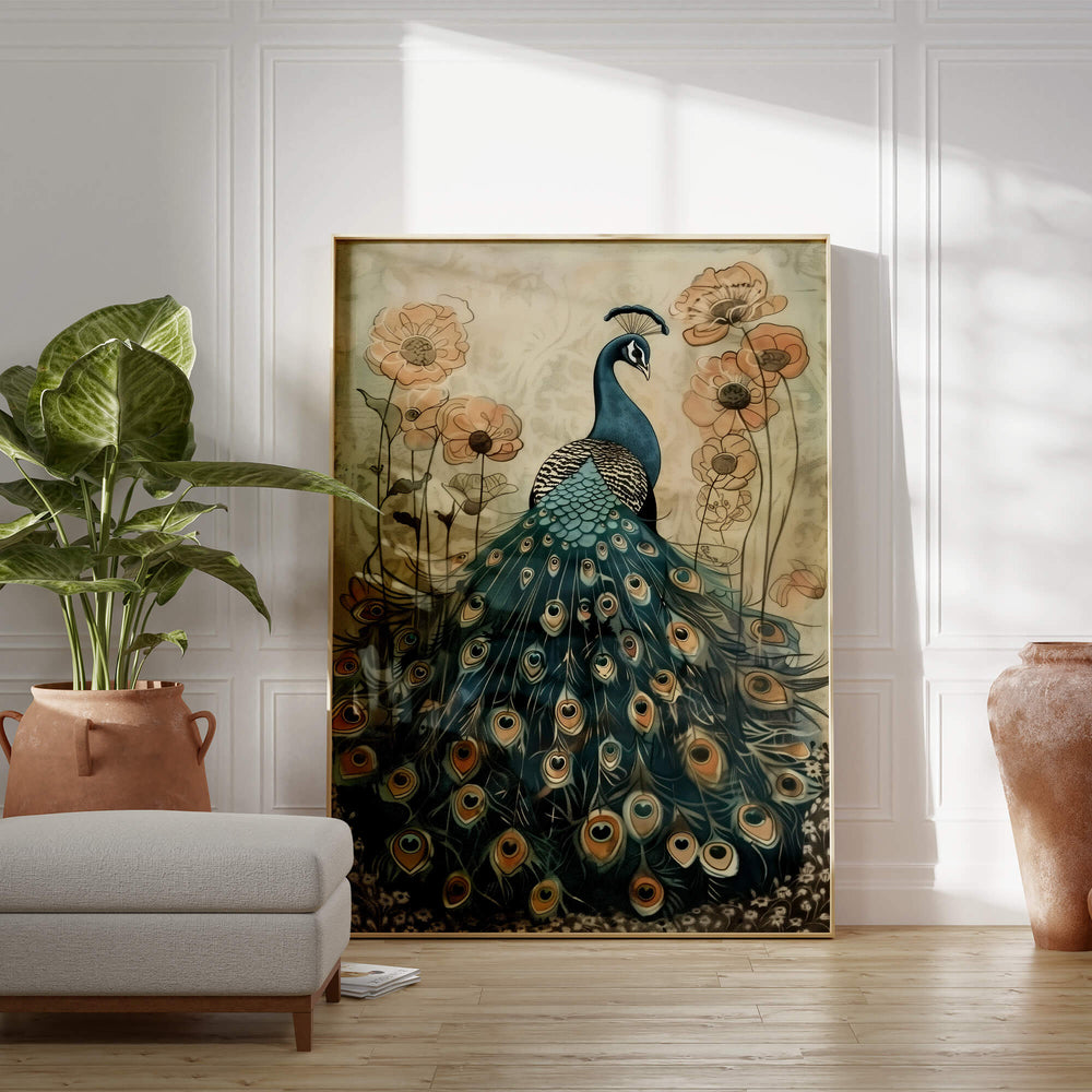 Enchanted Peacock No2 Print Wall Art Moncasso