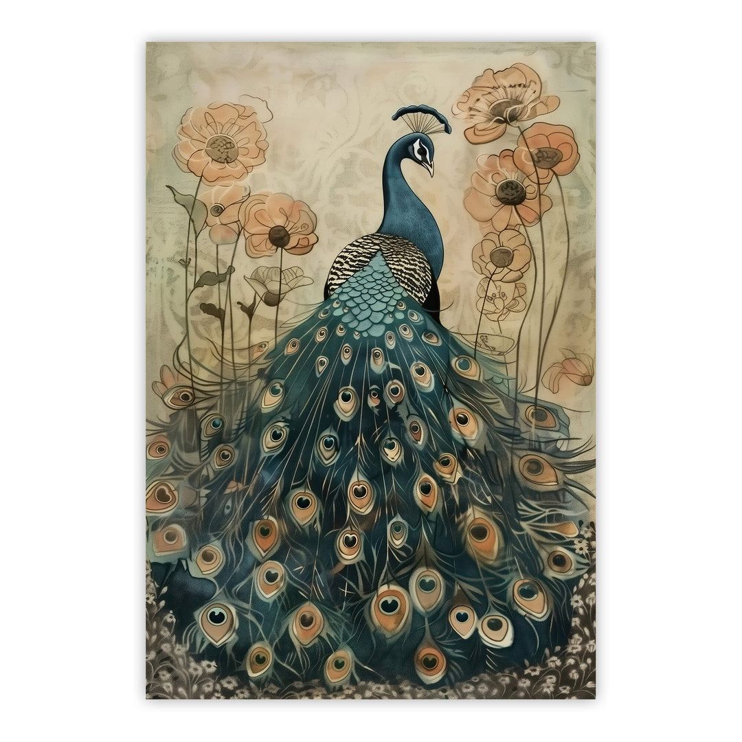 Enchanted Peacock No2 Print Wall Art Moncasso