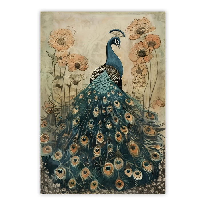 Enchanted Peacock No2 Print Wall Art Moncasso
