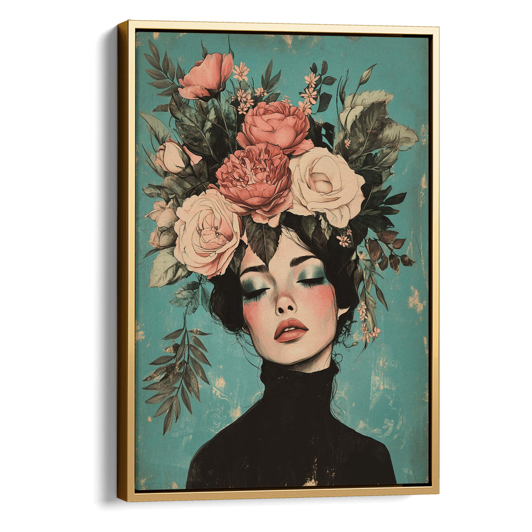 Floral Muse No1 Print Wall Art Moncasso