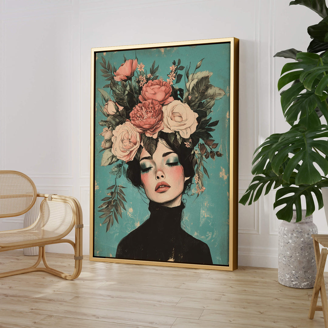 Floral Muse No1 Print Wall Art Moncasso