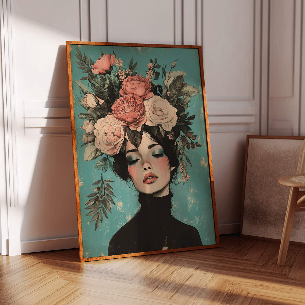 Floral Muse No1 Print Wall Art Moncasso