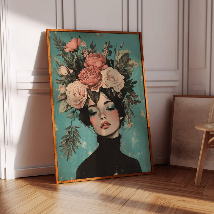 Floral Muse No1 Print Wall Art Moncasso