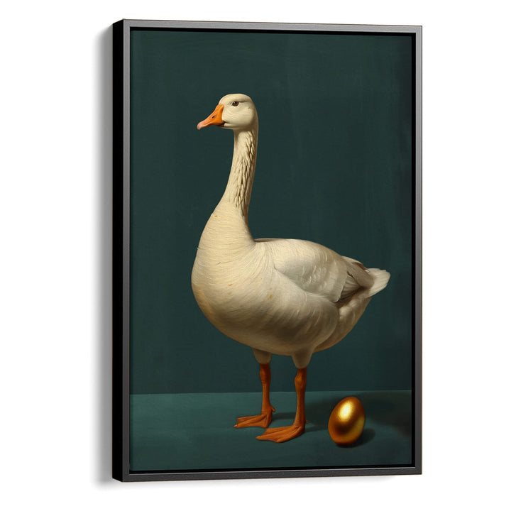 Goose and Golden Egg Print Wall Art Moncasso
