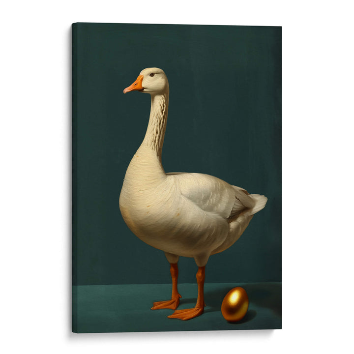 Goose and Golden Egg Print Wall Art Moncasso