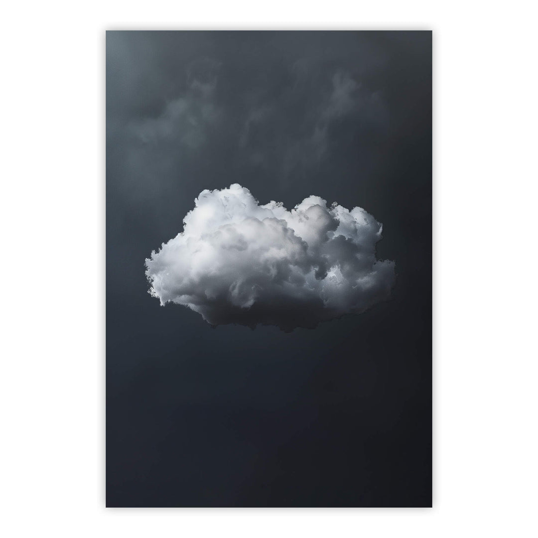 Grey Cloud No2 Print Wall Art Moncasso