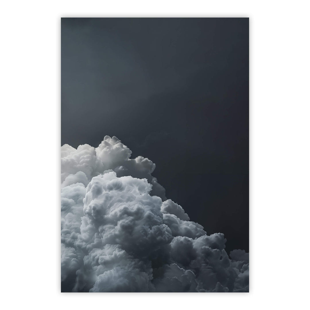 Grey Cloud No3 Print Wall Art Moncasso