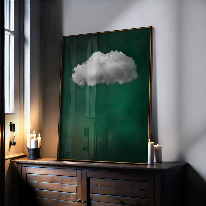 Jade Cloud Print Wall Art Moncasso