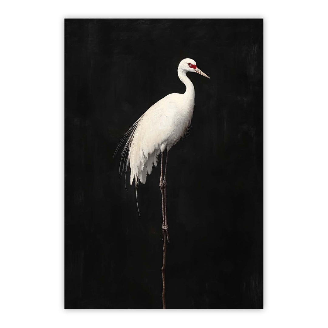 Midnight Crane No1 Print Wall Art Moncasso