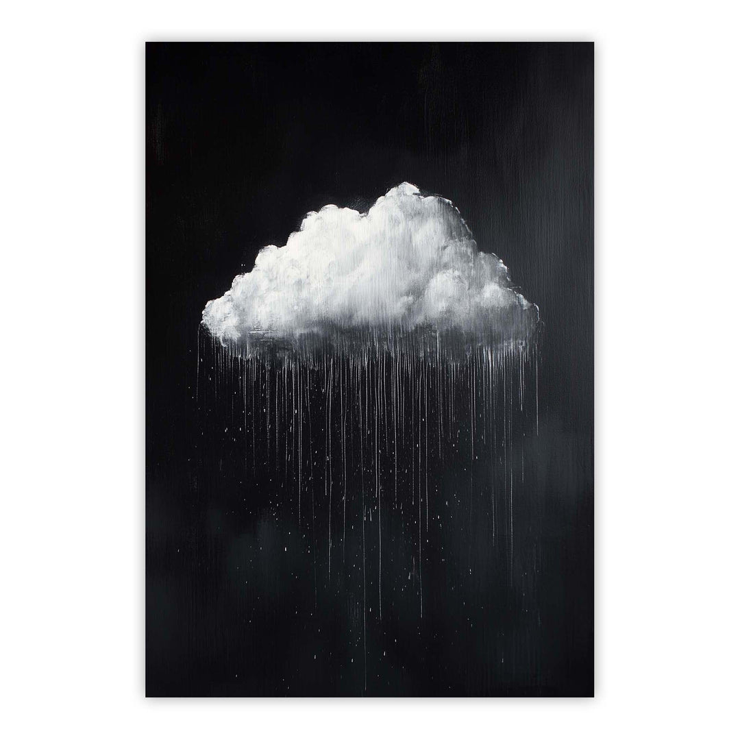 Midnight Rain Print Wall Art Moncasso