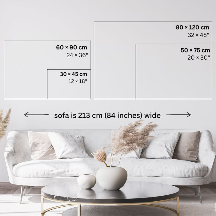 Frosted Print Wall Art Moncasso