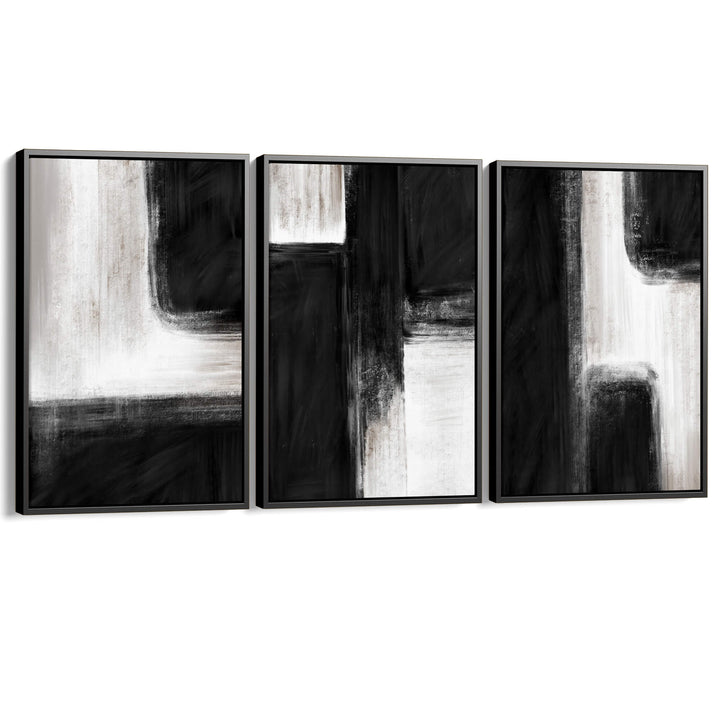 Nero Set of 3 Prints Wall Art Moncasso