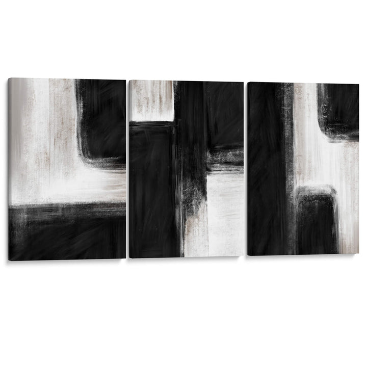 Nero Set of 3 Prints Wall Art Moncasso