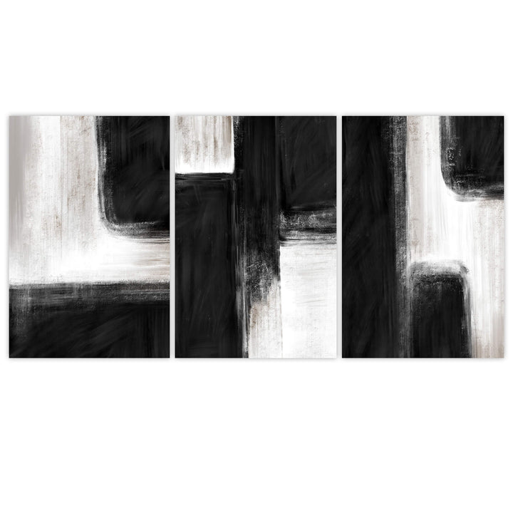 Nero Set of 3 Prints Wall Art Moncasso