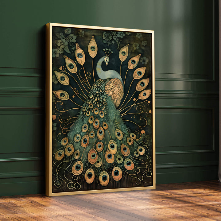 Vintage Peacock No3 Print Wall Art Moncasso